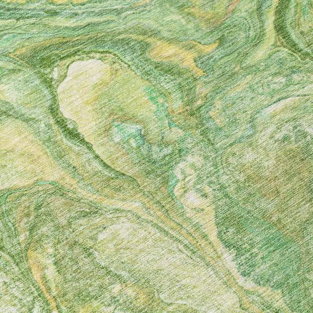 Addison Chantille ACN2017 Abstract Machine Made Transitional Green Rug