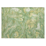Addison Chantille ACN2017 Abstract Machine Made Transitional Green Rug