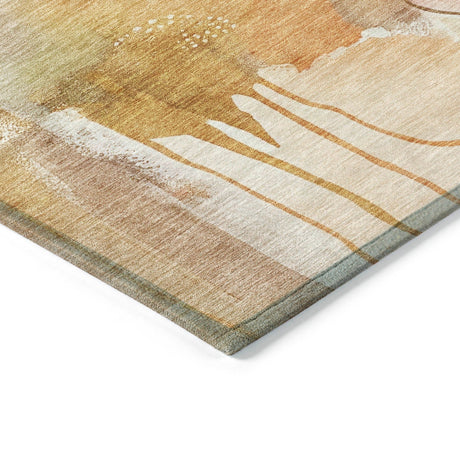 Addison Chantille ACN2019 Abstract Machine Made Transitional Mauve Rug