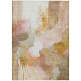 Addison Chantille ACN2019 Abstract Machine Made Transitional Mauve Rug