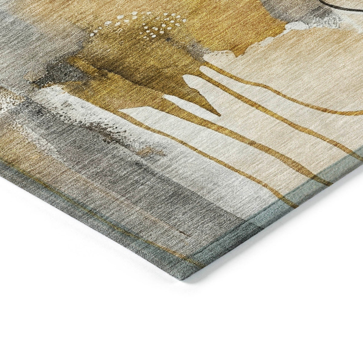Addison Chantille ACN2019 Abstract Machine Made Transitional Mocha Rug