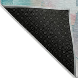 Addison Chantille ACN2019 Abstract Machine Made Transitional Turquoise Rug