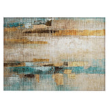 Addison Chantille ACN2020 Abstract Machine Made Transitional Beige Rug