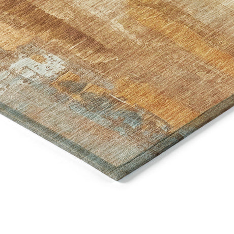 Addison Chantille ACN2020 Abstract Machine Made Transitional Copper Rug