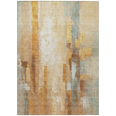 Addison Chantille ACN2020 Abstract Machine Made Transitional Copper Rug
