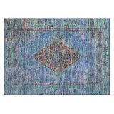 Addison Chantille ACN2021 Border Machine Made Traditional Blue Rug