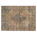 Addison Chantille ACN2021 Border Machine Made Traditional Copper Rug