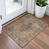 Addison Chantille ACN2021 Border Machine Made Traditional Copper Rug