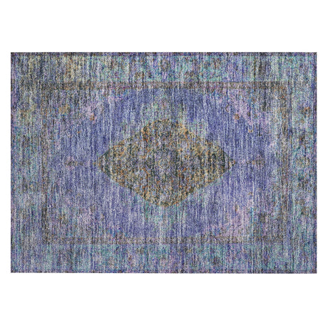 Addison Chantille ACN2021 Border Machine Made Traditional Purple Rug