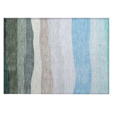 Addison Chantille ACN2023 Stripes Machine Made Transitional Green Rug