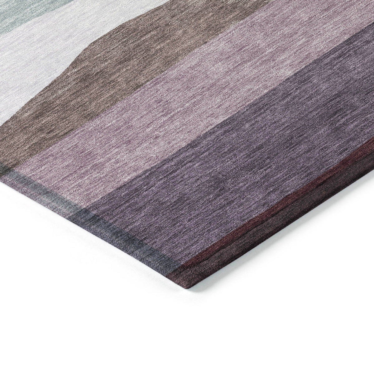 Addison Chantille ACN2023 Stripes Machine Made Transitional Orange Rug