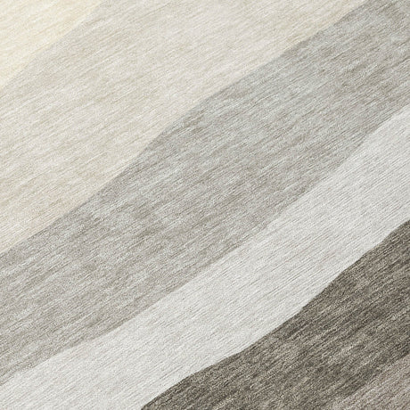 Addison Chantille ACN2023 Stripes Machine Made Transitional Pewter Rug