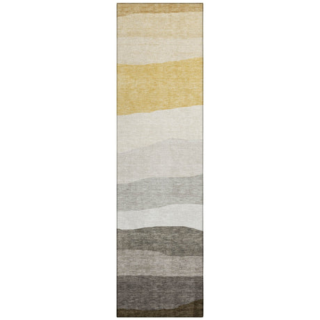 Addison Chantille ACN2023 Stripes Machine Made Transitional Pewter Rug