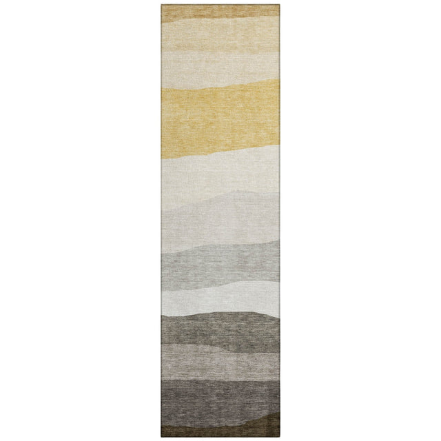 Addison Chantille ACN2023 Stripes Machine Made Transitional Pewter Rug