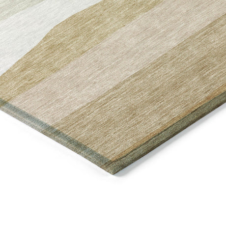 Addison Chantille ACN2023 Stripes Machine Made Transitional Wheat Rug