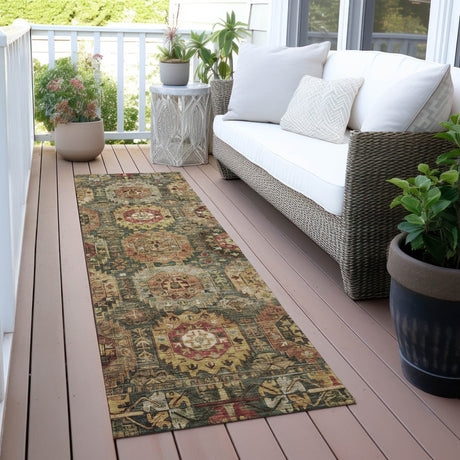 Addison Chantille ACN2024 Medallions Machine Made Traditional Aloe Rug