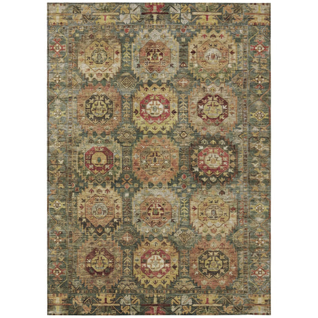 Addison Chantille ACN2024 Medallions Machine Made Traditional Aloe Rug