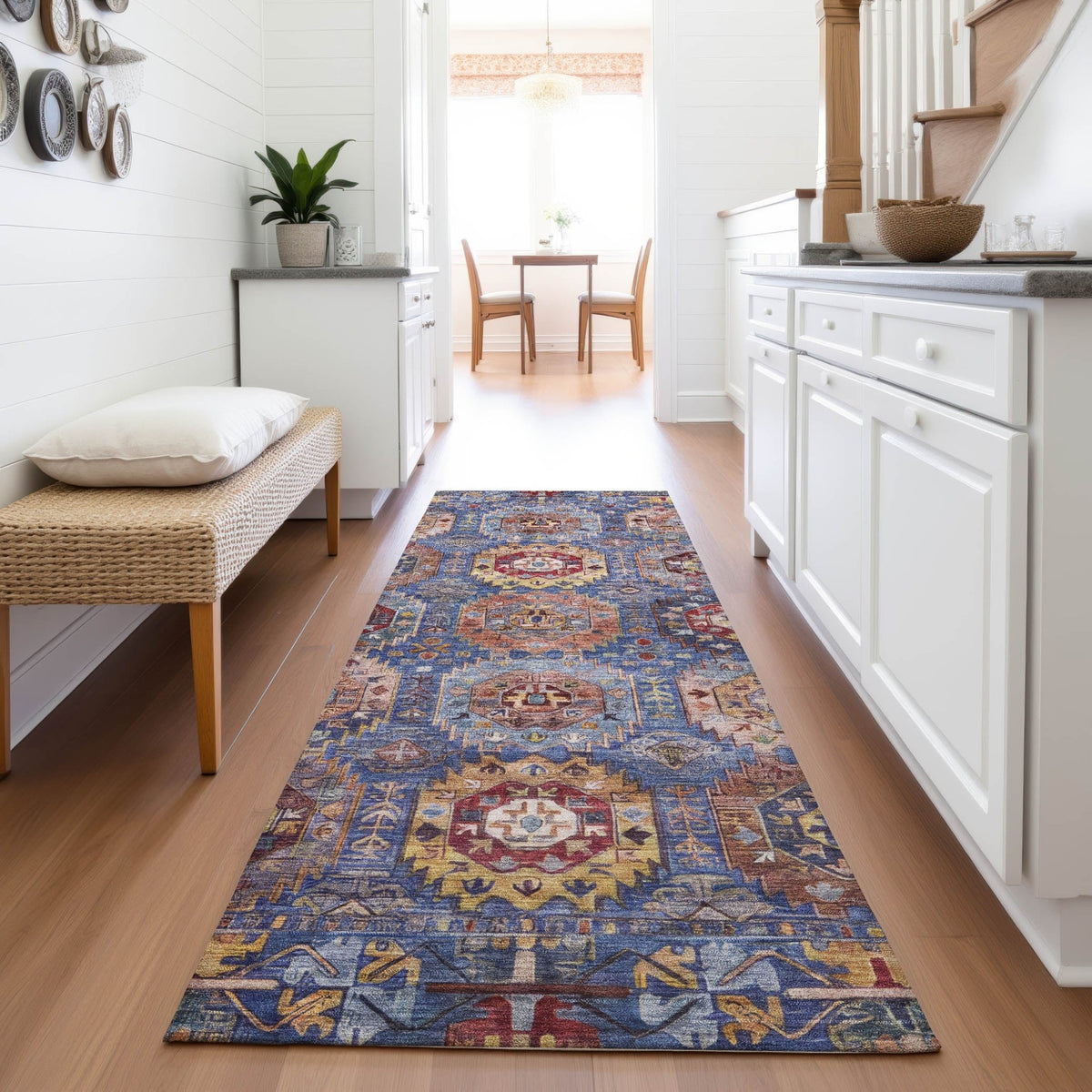 Addison Chantille ACN2024 Medallions Machine Made Traditional Denim Rug