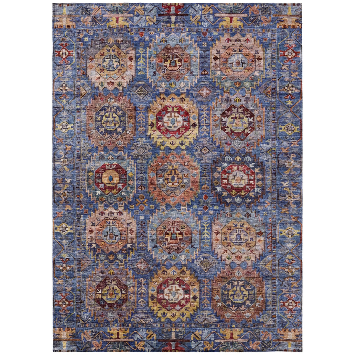 Addison Chantille ACN2024 Medallions Machine Made Traditional Denim Rug