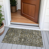 Addison Chantille ACN2024 Medallions Machine Made Traditional Mocha Rug