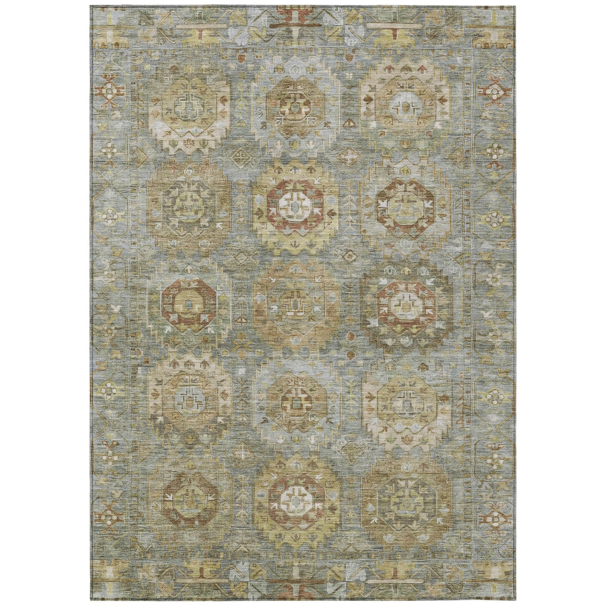 Addison Chantille ACN2024 Medallions Machine Made Traditional Sage Rug