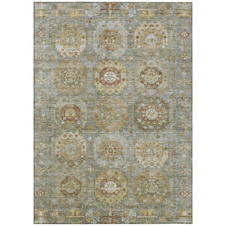 Addison Chantille ACN2024 Medallions Machine Made Traditional Sage Rug