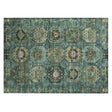 Addison Chantille ACN2024 Medallions Machine Made Traditional Teal Rug