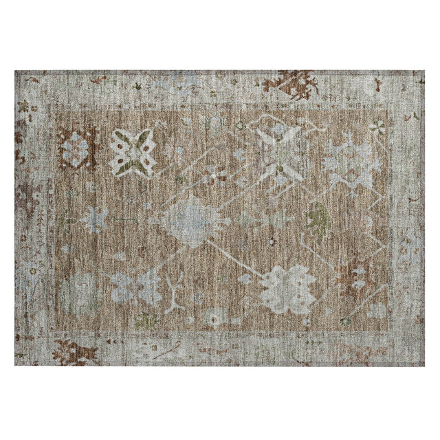 Addison Chantille ACN2025 Global Machine Made Traditional Brown Rug