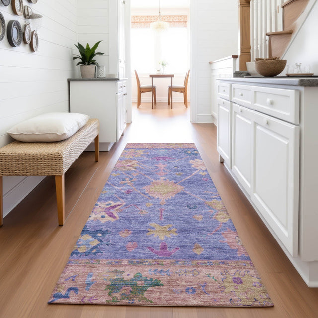 Addison Chantille ACN2025 Global Machine Made Traditional Purple Rug