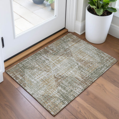 Addison Chantille ACN2026 Geometric Machine Made Transitional Aloe Rug