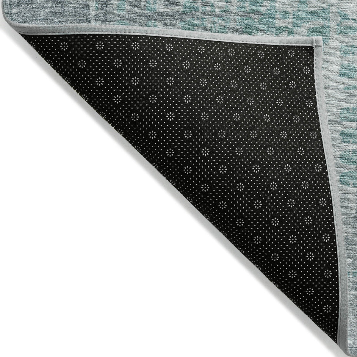 Addison Chantille ACN2026 Geometric Machine Made Transitional Teal Rug