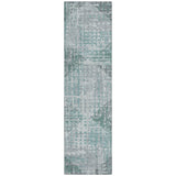 Addison Chantille ACN2026 Geometric Machine Made Transitional Teal Rug