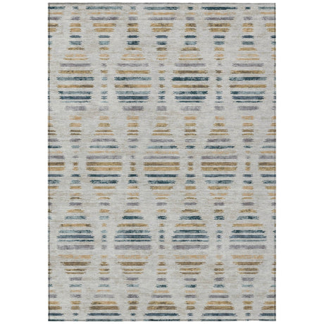 Addison Chantille ACN2027 Stripes Machine Made Transitional Linen Rug