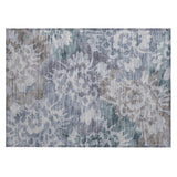 Addison Chantille ACN2028 Floral Machine Made Transitional Blue Rug