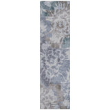 Addison Chantille ACN2028 Floral Machine Made Transitional Blue Rug