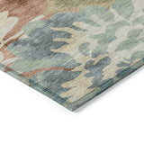 Addison Chantille ACN2028 Floral Machine Made Transitional Paprika Rug
