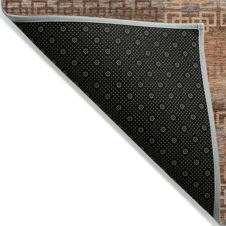 Addison Chantille ACN2029 Stripes Machine Made Transitional Copper Rug