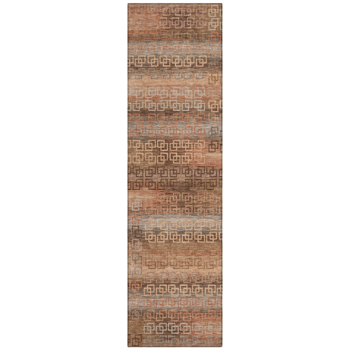 Addison Chantille ACN2029 Stripes Machine Made Transitional Copper Rug
