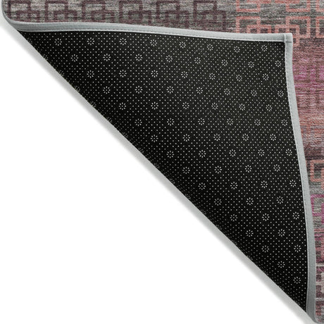 Addison Chantille ACN2029 Stripes Machine Made Transitional Pink Rug