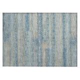 Addison Chantille ACN2029 Stripes Machine Made Transitional Teal Rug