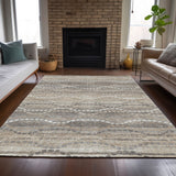 Addison Chantille ACN2030 Gradient Machine Made Transitional Beige Rug