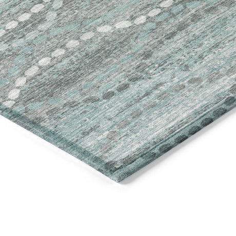 Addison Chantille ACN2030 Gradient Machine Made Transitional Teal Rug