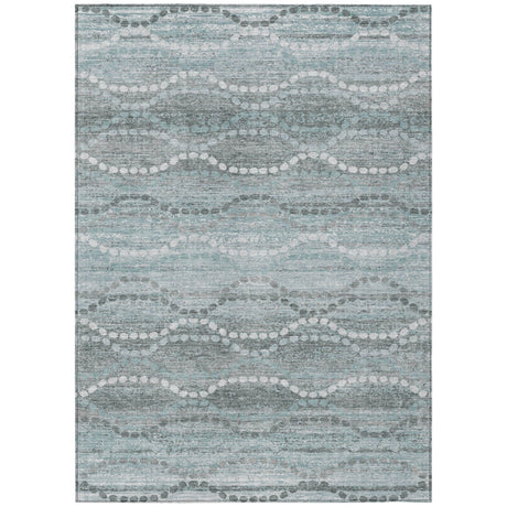 Addison Chantille ACN2030 Gradient Machine Made Transitional Teal Rug