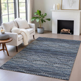Addison Chantille ACN2031 Gradient Machine Made Transitional Navy Rug