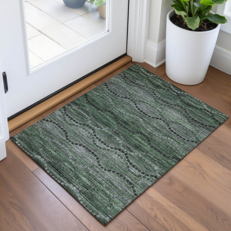 Addison Chantille ACN2031 Gradient Machine Made Transitional Olive Rug
