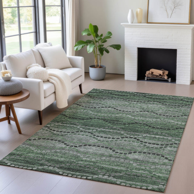 Addison Chantille ACN2031 Gradient Machine Made Transitional Olive Rug