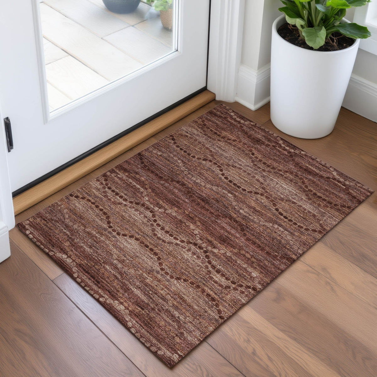 Addison Chantille ACN2031 Gradient Machine Made Transitional Paprika Rug
