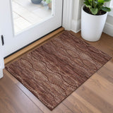 Addison Chantille ACN2031 Gradient Machine Made Transitional Paprika Rug