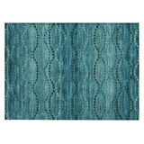 Addison Chantille ACN2031 Gradient Machine Made Transitional Turquoise Rug