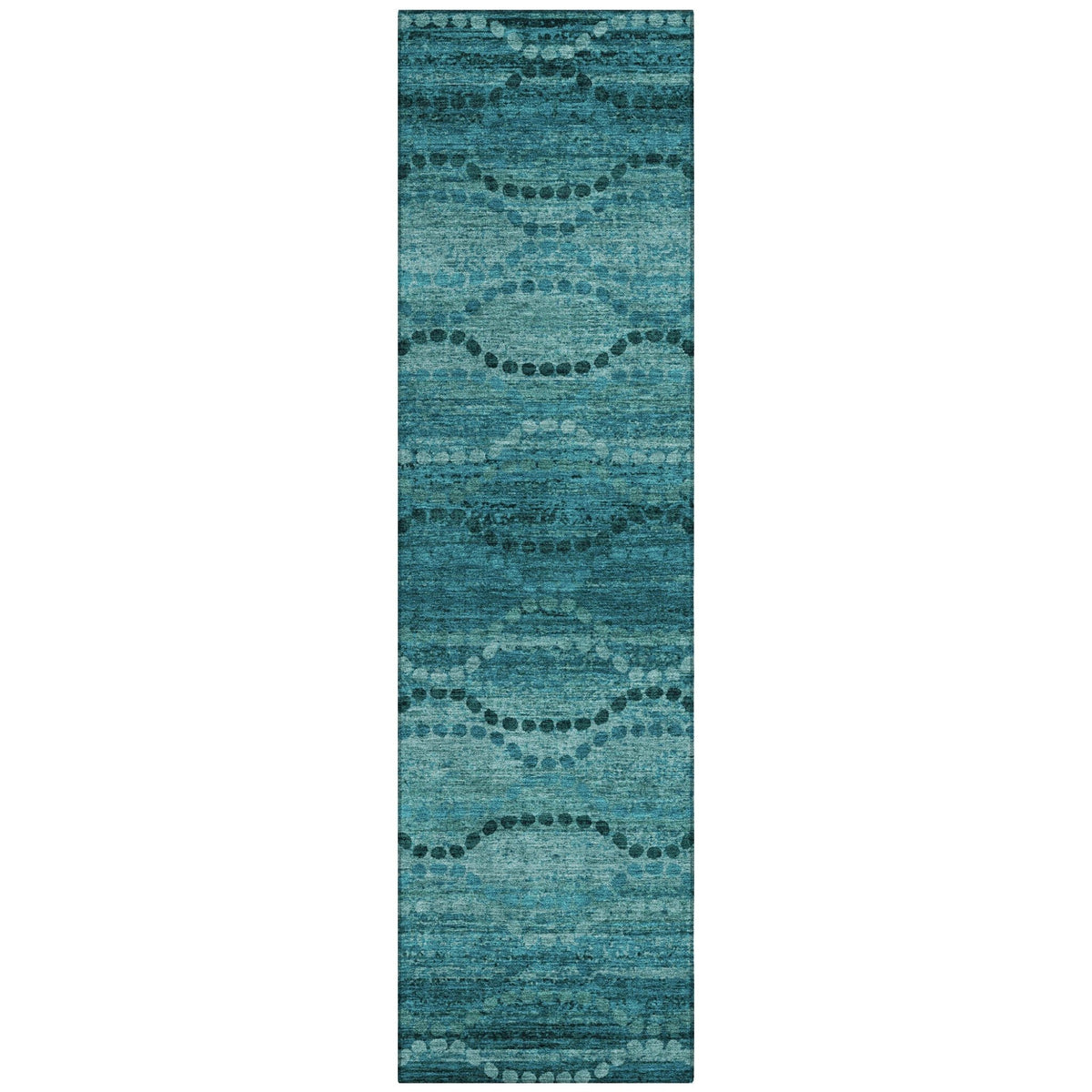 Addison Chantille ACN2031 Gradient Machine Made Transitional Turquoise Rug